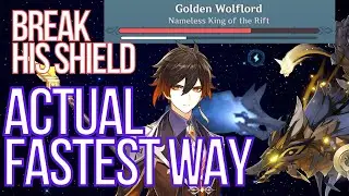 FASTEST WAY to Break Golden Wolflord shield - Genshin Impact