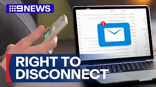 Australians allowed to ignore work-related calls, texts, and emails after hours | 9 News Australia