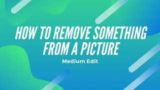 How to Remove something from a picture in Photoshop with Lasso tool