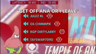 Smurf RAGE QUITS After Stubborn Support Refuses To Switch (Overwatch Competitive Toxicity)