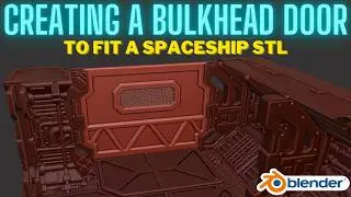 Creating a bulkhead door to fit an STL in Blender