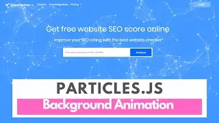 How to use particle.js - particle.js as background- background particle animation jquery