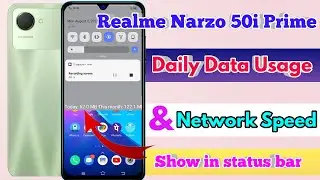 how to show daily data usage in realme narzo 50i prime, realme narzo 50i prime show daily data usage