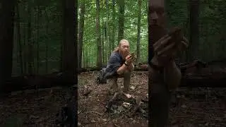 blowing a hot ember into a flame. #bushcraft #firestarter #survival #camping #fire #campfire