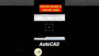 🤗 Have You Tried : CENTER MARKS & CENTER LINES IN AUTOCAD #cadcareer #autocad #shortsvideo #shorts