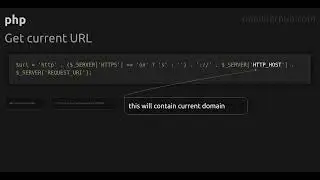 Get current URL