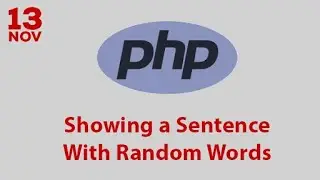 How to generate random sentence consisted of random words with PHP