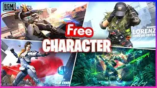OMG 😱 GET FREE NEW CHARACTERS IN BGMI 😍 FREE 3000+ CHARACTER VOUCHER | 4 NEW CHARACTER IN BGMI
