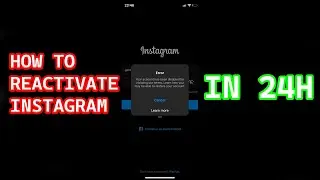 How To Recover Your Disabled Instagram Account In 24H 2022 100% works!!!!!