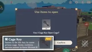 3 Metal Keys and Cage Key location for caged guy in Inazuma | Genshin Impact