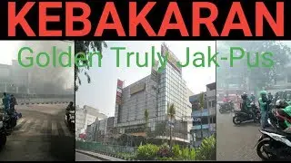 Ojol Anyep nonton Kebakaran Mall Golden Truly Jakarta Pusat