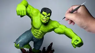 Hulk Sculpture Clay Timelapse ｜ Kay's Clay  