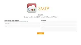 Send an Email via Gmail SMTP Server in PHP using PHPMailer