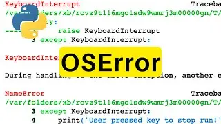 OSError | Python | Tutorial