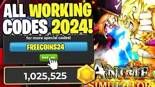 *NEW* ALL WORKING CODES FOR ANIME SIMULATOR IN 2024! ROBLOX ANIME SIMULATOR CODES