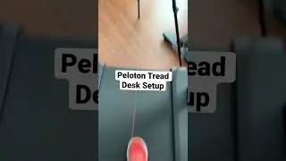 Peloton tread desk setup 