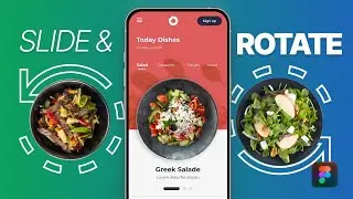 Carousel animation in figma - Slide and Rotate Animation