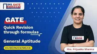 General Aptitude for GATE | Quick Revision through Formulas by Priyanka Sharma Maam