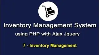 Inventory System in PHP using Ajax Jquery - Inventory Management - 1