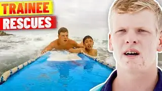 Young Trainees First Rescues on Bondi Beach