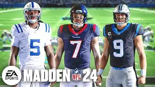 Madden 24 Gameplay with Bryce Young, Anthony Richardson & CJ Stroud