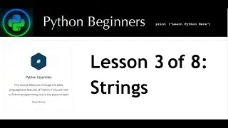 Python Strings Tutorial