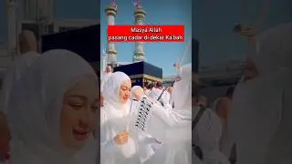 Masya Allah.Cantik nya ukhti bercadar pasangan kan cadar teman nya di Ka'bah