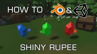 How To Make A SHINY RUPEE For Beginners | Blender 2.83 And Unity 2020 | Low Poly GAME ASSETS