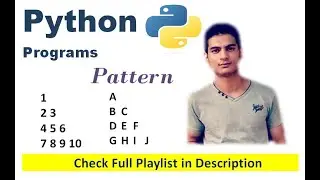 Right Angle Number Pattern | Python Programming | Complete Logic