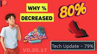 Why Persentage Decreased ?? 🤔 - Summertime Saga Tech Update Released 2024 🔥 Summertime Saga 2.0