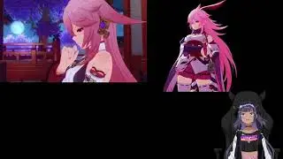 genshin impact  Yae Miko and  Yae Sakura honkai impact