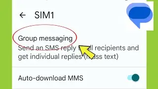 Google Messages | Group messaging Settings