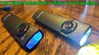 Review of the Olight Arkfeld Visible and UV 1000lm and 365nm Flashlight.