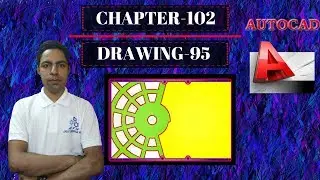 autocad 2d drawing tutorial 2018 | Half Spider's Web Shape Design |