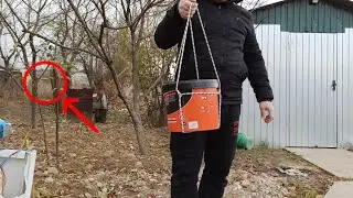 Крутой узел для ведра который пригодится ВСЕМ!