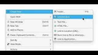 Adding custom templates to 'Create New' menu - Linux Desktop