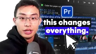 NEW Premiere Pro Text-Based Editing Feature! (2023)