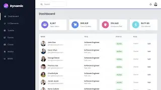 Create Responsive Admin Dashboard Using HTML CSS & JavaScript | Dashboard Template Design