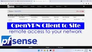 How to remote access to your network with pfSense using OpenVPN