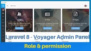 Laravel  Admin Panel #10 Role and Permission | Voyager Admin Panel | Laravel Tutorial