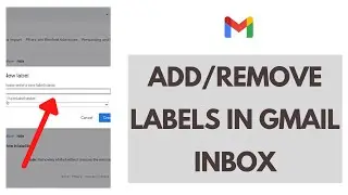 How to Add or Remove Labels in Gmail Inbox