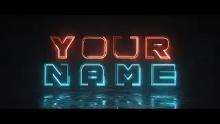Neon Titles Reveal After Effects Intro Template #279 Animation Free Download