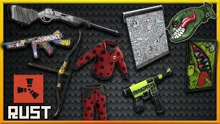 Rust Skins | Blackout Bolty, Bombing Thompson, Symbiote SMG, Doodle Garage Door #205 (Skin Showcase)