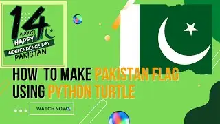 Pakistan Flag | How to make Pakistan Flag with Python Turtle
