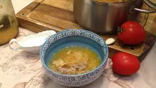 Щи из кислой капусты (без картошки, но с мукой)