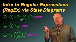 Intro to Regular Expressions (RegEx) via State Diagrams