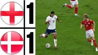 Denmark vs England 1-1 Extended Highlights | UEFA EURO 2024