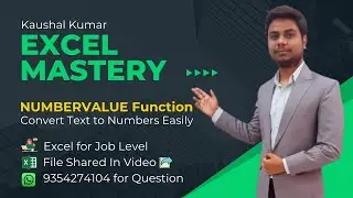 Master the Excel NUMBERVALUE Function | Convert Text to Numbers Easily