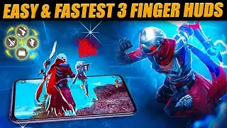 Best 3 Finger Custom Hud ⚡🔥| 3 Finger Custom Hud Free Fire |3 Finger Super Movement Custom Hud