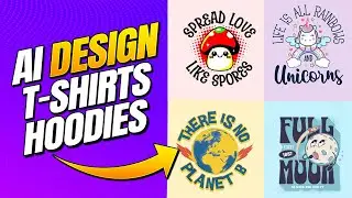 How to Design and Print T-Shirts and Sweaters with AI Art (Easier than Midjourney!)